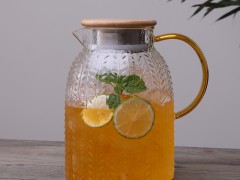 家用錘紋冷水壺防爆耐熱高溫玻璃涼水壺涼開水杯子大容量茶壺套裝 (437播放)