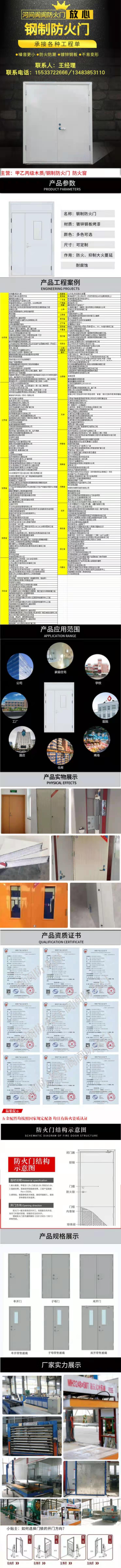 防火門，甲級防火門，鋼制防火門